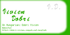 vivien dobri business card